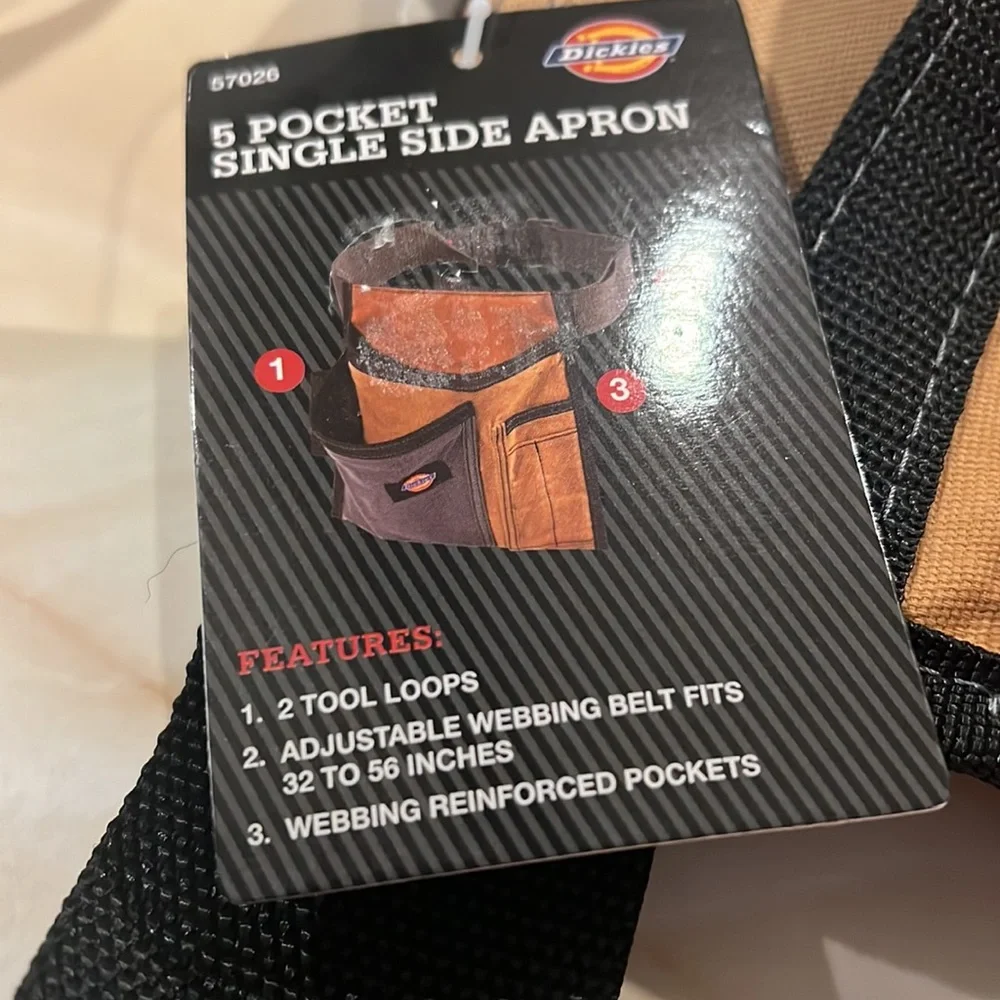 NWT Dickies 5-Pocket Single Side Tool Belt Pouch/Work Apron